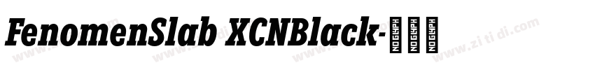 FenomenSlab XCNBlack字体转换